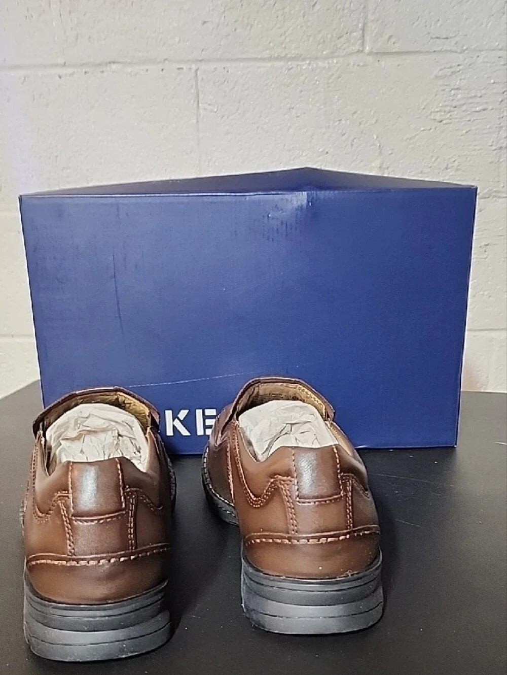 Dockers Brown Leather Slip-On Loafers